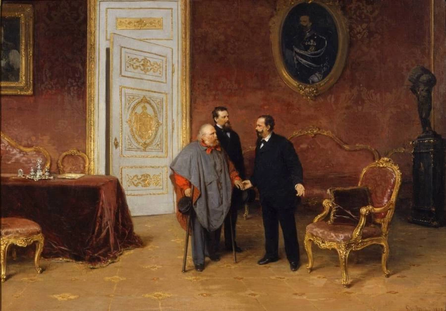 Giuseppe Garibaldi e Giacomo Medici, il marchese del vascello